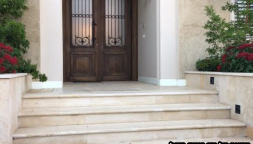 אבן לריצוף חוץ מוברשת