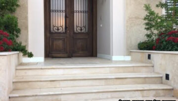 אבן לריצוף חוץ מוברשת