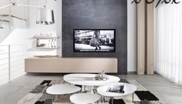 חיפוי קיר סלון על ידי האבן האלסטית של Siv Stone