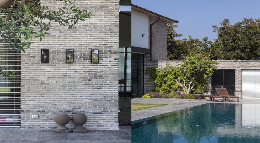 בריקים מפירוקים בצבע שחור אפור