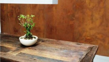 חיפוי קיר חלודה